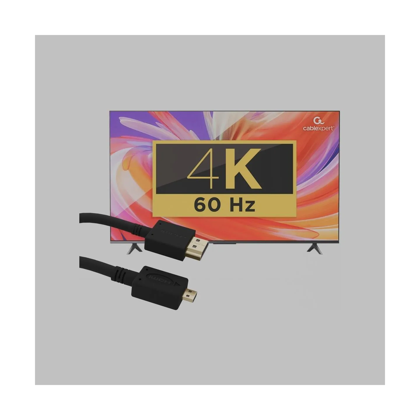 Gembird CABLE HDMI-MICRO HDMI 1.8M/V.2.0 BLK CC-HDMID-6 GEMBIRD