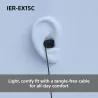 Sony Earbuds | IER‑EX15C | Wired | In-ear | Microphone | Black