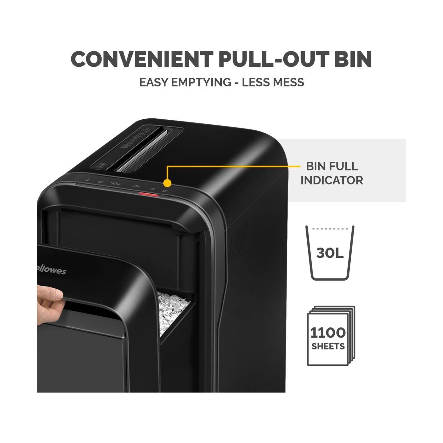 Fellowes SHREDDER POWERSHRED LX221/BLACK 5050401 FELLOWES