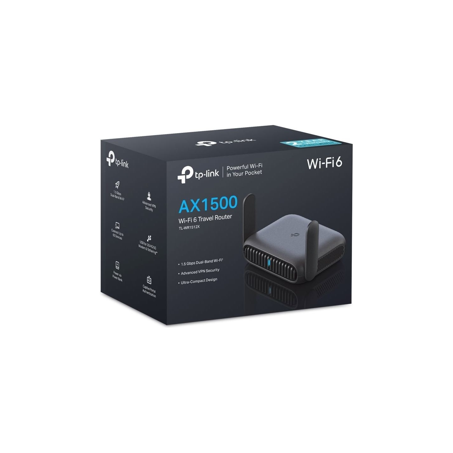 Tp-Link TL-WR1512X Roam 6 AX1500 Wi-Fi 6 Travel Router | TP-LINK