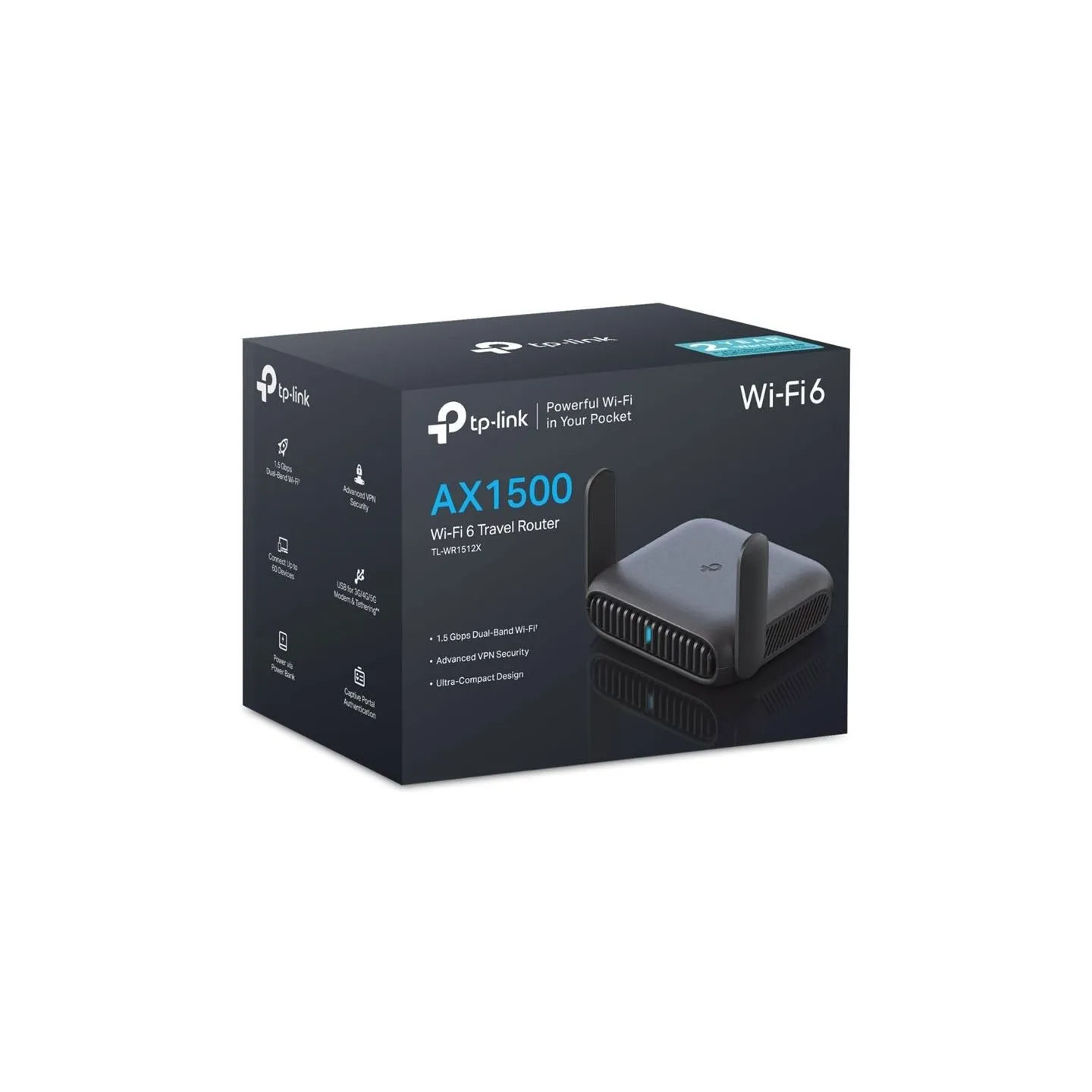 Tp-Link TL-WR1512X Roam 6 AX1500 Wi-Fi 6 Travel Router | TP-LINK
