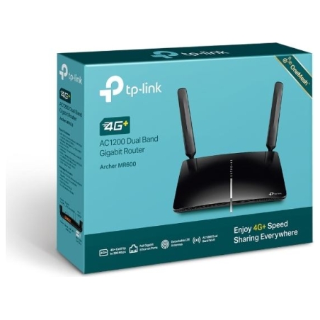 Tp-Link | 4G+ LTE Router | Archer MR600 | 802.11ac | 300+867 Mbit/s | 10/100/1000 Mbit/s | Ethernet LAN (RJ-45) ports 3 | Mesh S