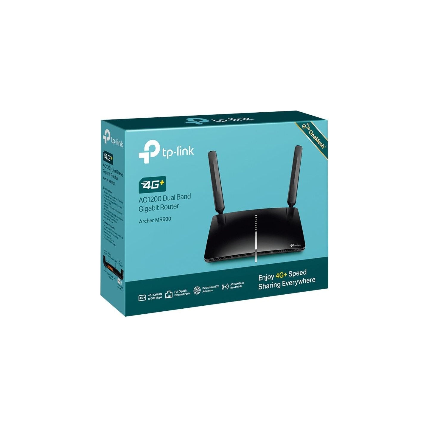 Tp-Link | 4G+ LTE Router | Archer MR600 | 802.11ac | 300+867 Mbit/s | 10/100/1000 Mbit/s | Ethernet LAN (RJ-45) ports 3 | Mesh S