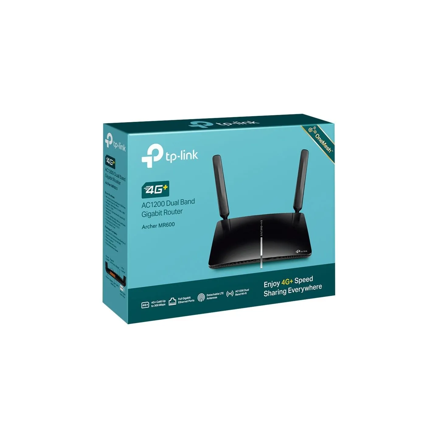 Tp-Link | 4G+ LTE Router | Archer MR600 | 802.11ac | 300+867 Mbit/s | 10/100/1000 Mbit/s | Ethernet LAN (RJ-45) ports 3 | Mesh S