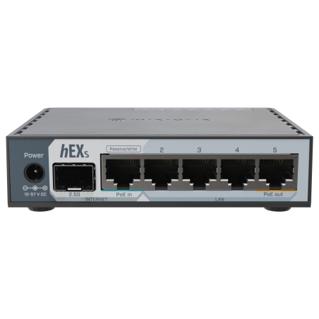 Mikrotik | hEX S (2025) | 10/100/1000 Mbit/s | Ethernet LAN (RJ-45) ports 5 | Mesh Support No | MU-MiMO No | No mobile broadband