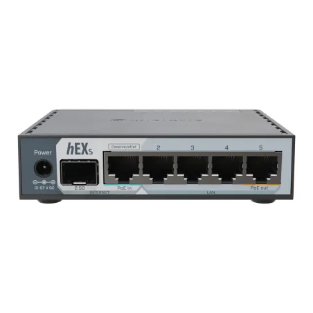 Mikrotik | hEX S (2025) | 10/100/1000 Mbit/s | Ethernet LAN (RJ-45) ports 5 | Mesh Support No | MU-MiMO No | No mobile broadband