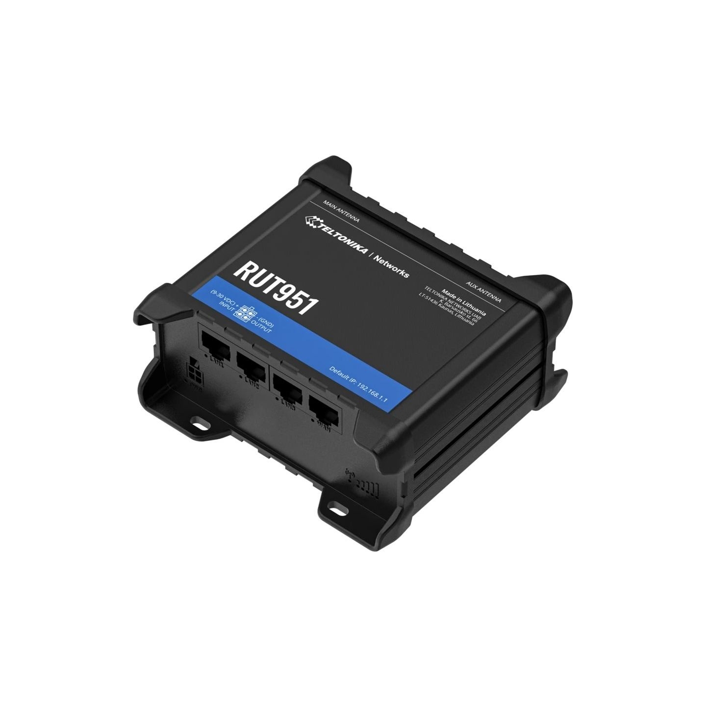 Teltonika | Industrial Cellular router | RUT951 | 802.11n | 10/100 Mbit/s | Ethernet LAN (RJ-45) ports 3 | Mesh Support No | MU-