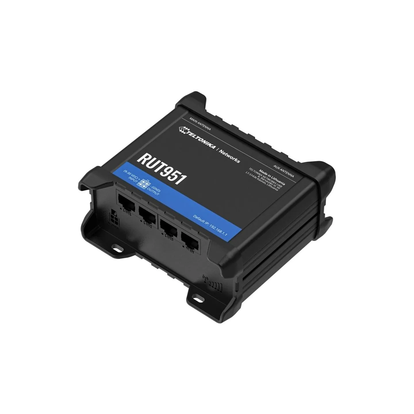 Teltonika | Industrial Cellular router | RUT951 | 802.11n | 10/100 Mbit/s | Ethernet LAN (RJ-45) ports 3 | Mesh Support No | MU-