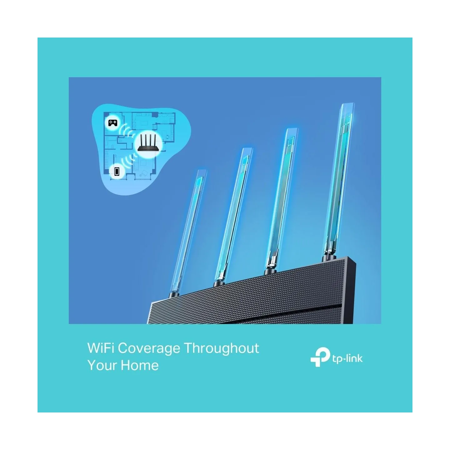 Tp-Link Wireless Router|TP-LINK|Wireless Router|1500 Mbps|Wi-Fi 6|1 WAN|3x10/100/1000M|Number of antennas 4|ARCHERAX12