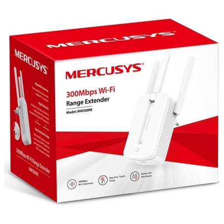 Mercusys | Wi-Fi Range Extender | MW300RE | 802.11n | 2.4GHz | 300 Mbit/s | no PoE | Antenna type 3xExternal