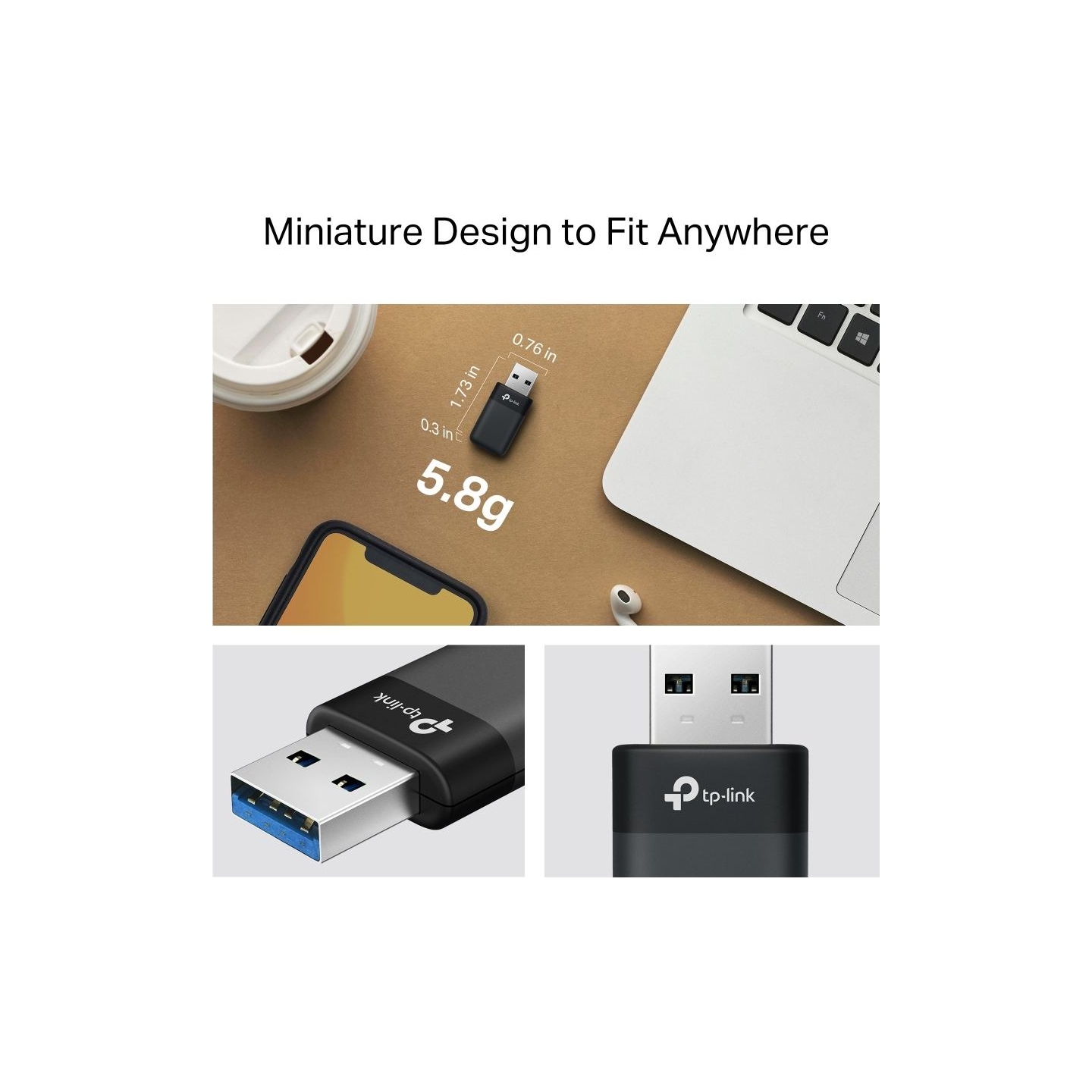 Tp-Link Archer TX23U | AX1800 Mini Wi-Fi6 Wireless USB Adapter | 802.11ax | MU-MiMO Yes | no PoE