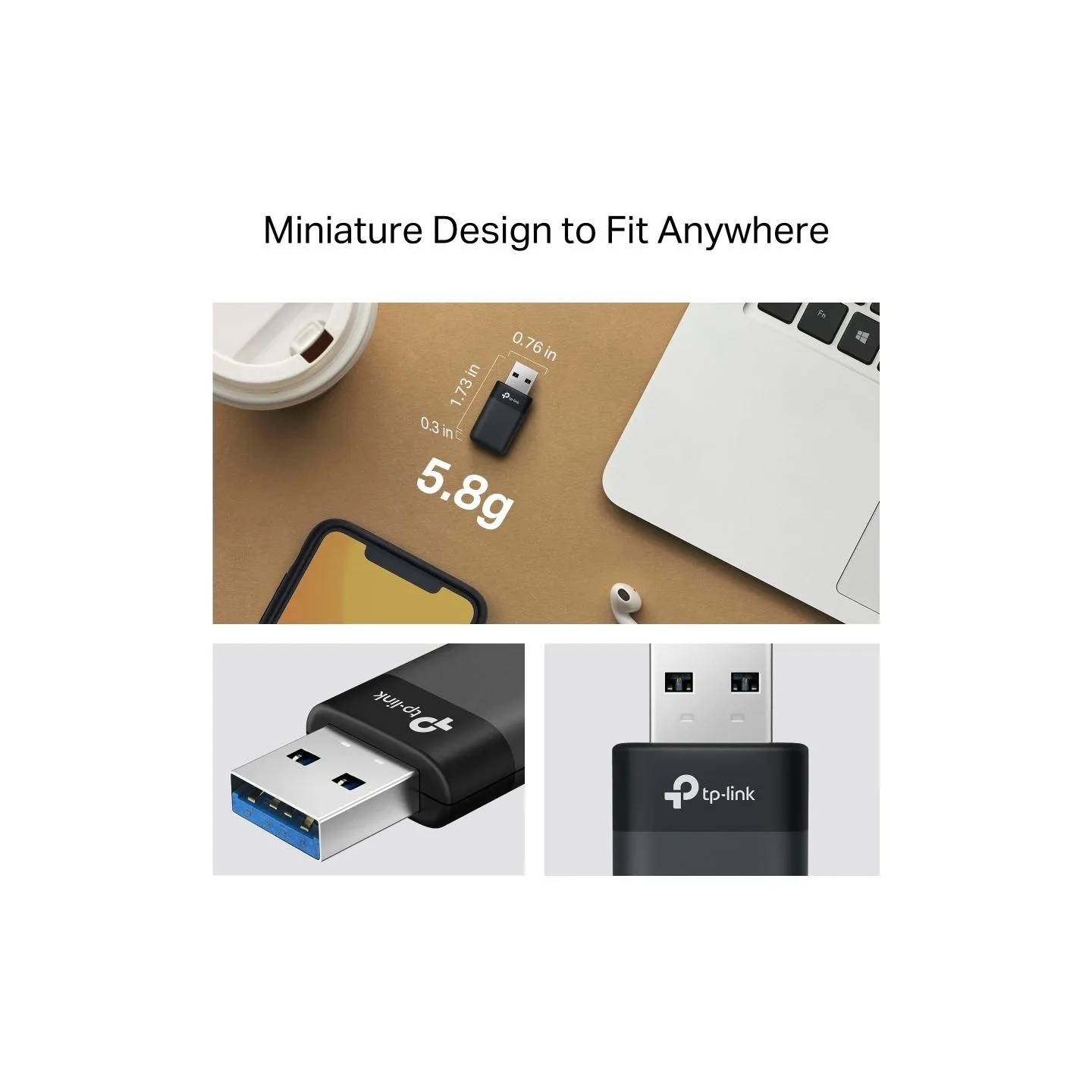 Tp-Link Archer TX23U | AX1800 Mini Wi-Fi6 Wireless USB Adapter | 802.11ax | MU-MiMO Yes | no PoE