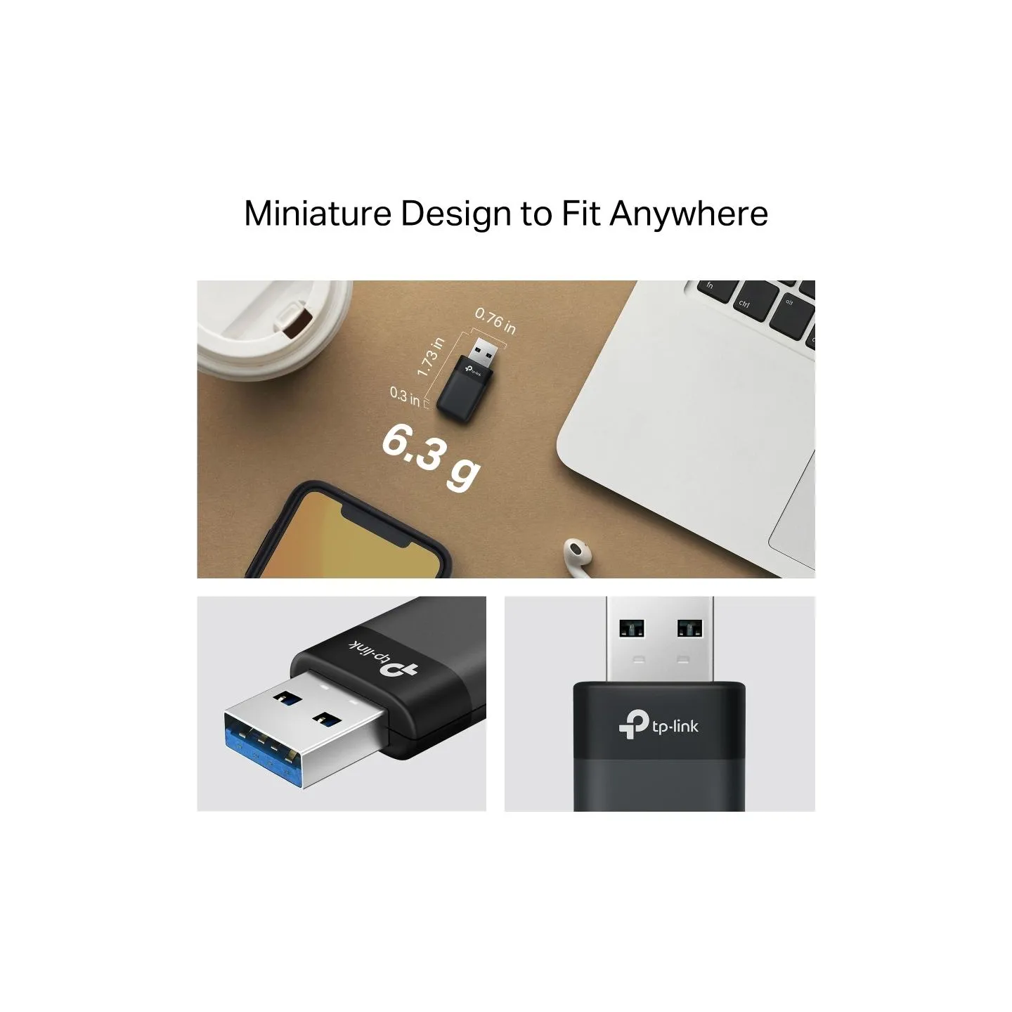 Tp-Link AX3000 Dual Band Wi-Fi 6 Wireless USB Adapter | Archer TX50U | 2.4 GHz, 5 GHz | 802.11ax | MU-MiMO No | no PoE | Antenna