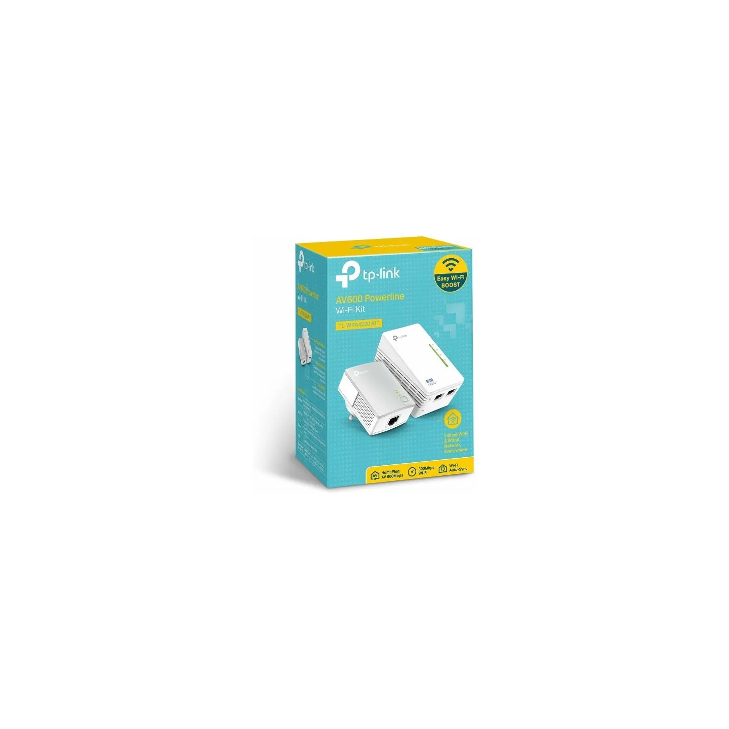 Tp-Link | Powerline Adapters Kit | TL-WPA4220 KIT | 10/100 Mbit/s | Ethernet LAN (RJ-45) ports 2 | 802.11n | 2.4GHz | Wi-Fi data