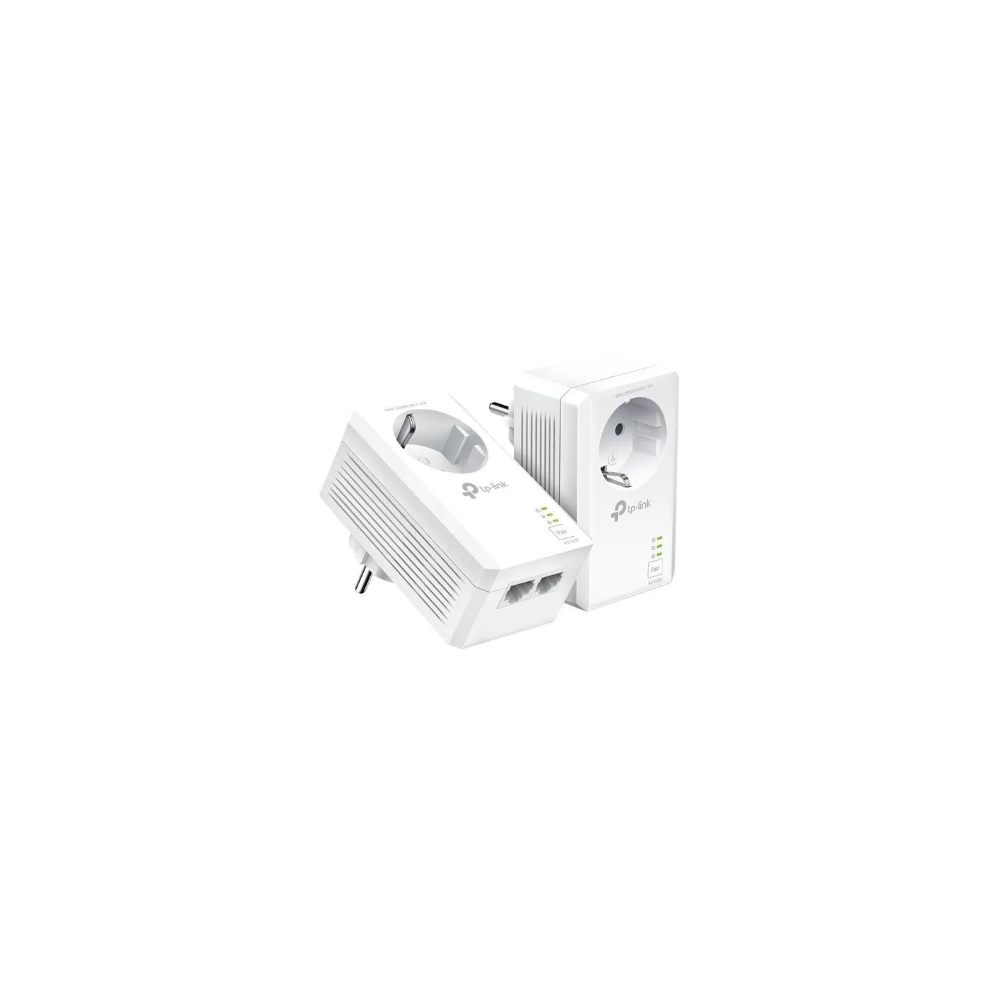 Tp-Link | AV1000 2-Port Gigabit Passthrough Powerline Starter Kit | TL-PA7027P KIT | 10/100/1000 Mbit/s | Ethernet LAN (RJ-45) p