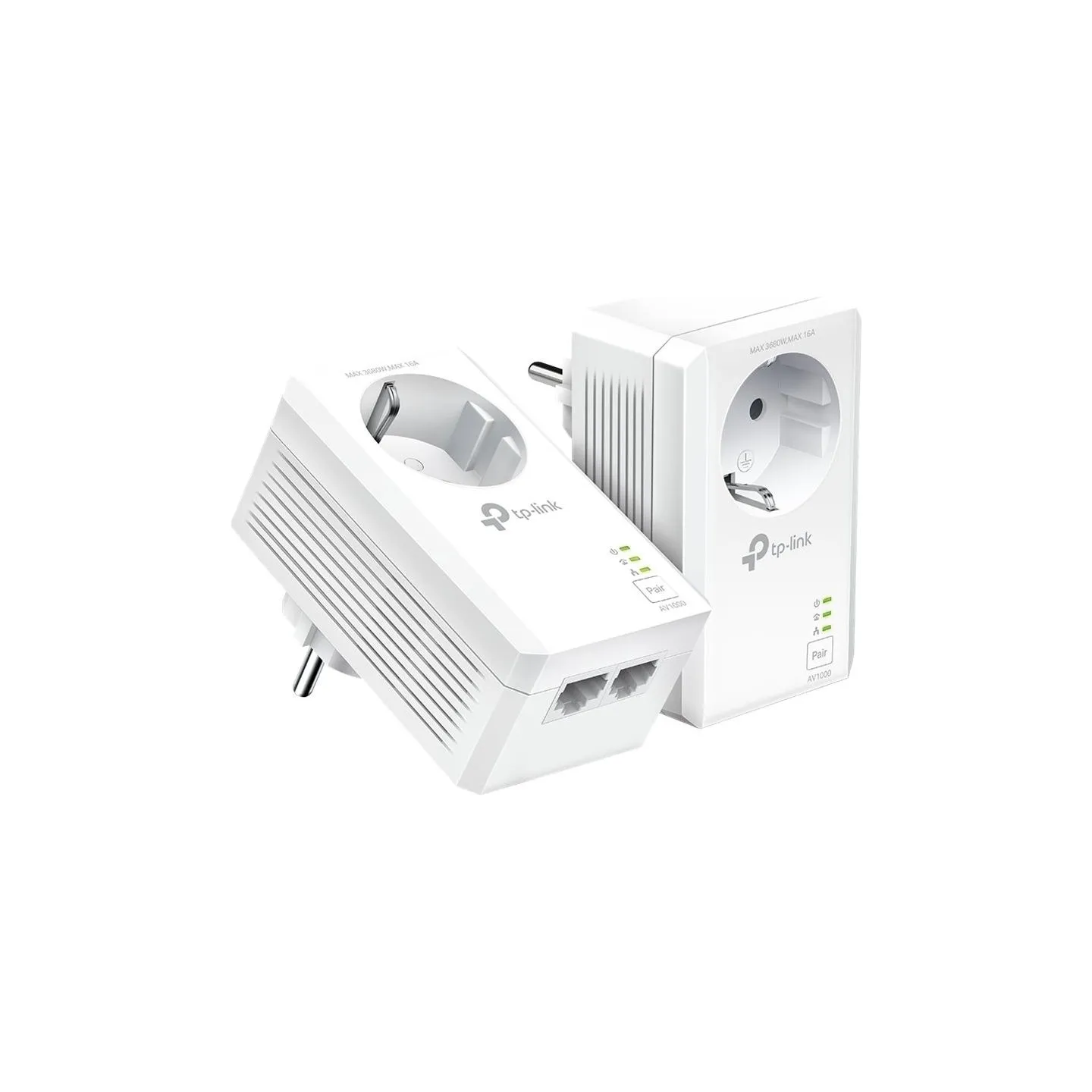 Tp-Link | AV1000 2-Port Gigabit Passthrough Powerline Starter Kit | TL-PA7027P KIT | 10/100/1000 Mbit/s | Ethernet LAN (RJ-45) p