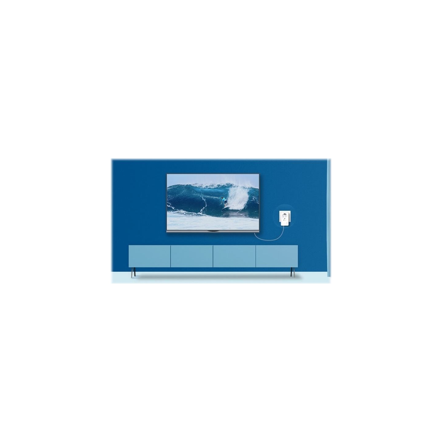Tp-Link | AV1000 2-Port Gigabit Passthrough Powerline Starter Kit | TL-PA7027P KIT | 10/100/1000 Mbit/s | Ethernet LAN (RJ-45) p