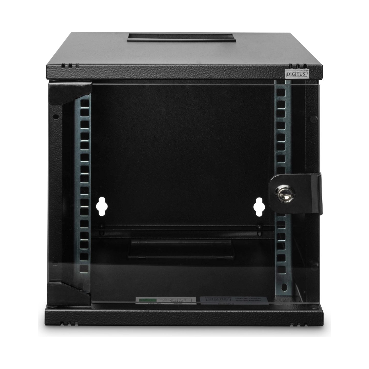 Digitus | Wall Mounting Cabinet | DN-10-06U-B | IP protection class: IP20; Front door: Glass door, single opening; Cabinet type: