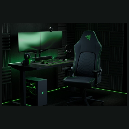 Razer Iskur V2 NewGen | Ergonomic Gaming Chair with Breathable Comfort | Black/Green