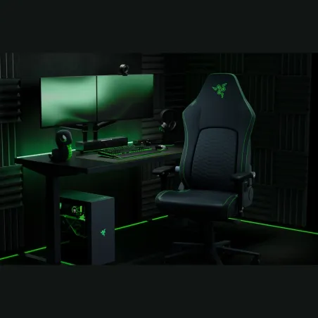 Razer Iskur V2 NewGen | Ergonomic Gaming Chair with Breathable Comfort | Black/Green