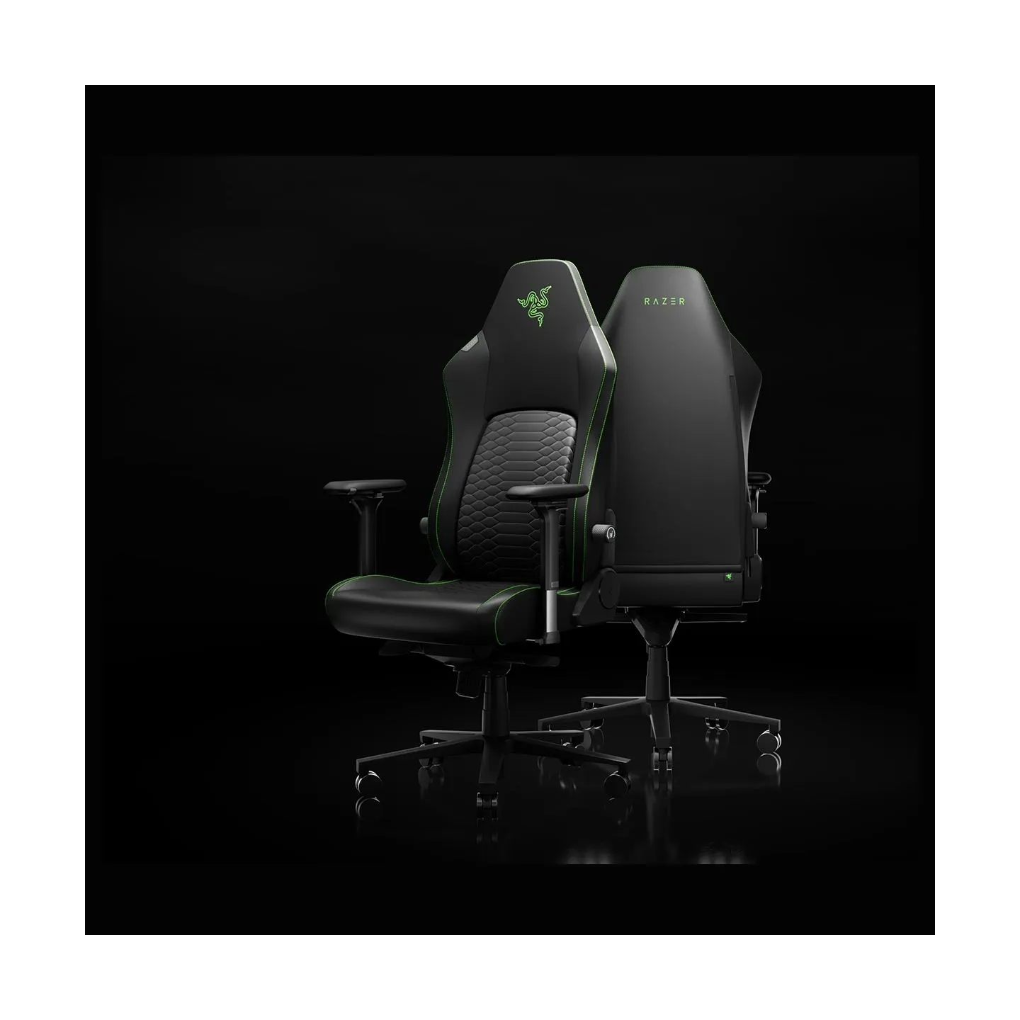 Razer Iskur V2 NewGen | Ergonomic Gaming Chair with Breathable Comfort | Black/Green