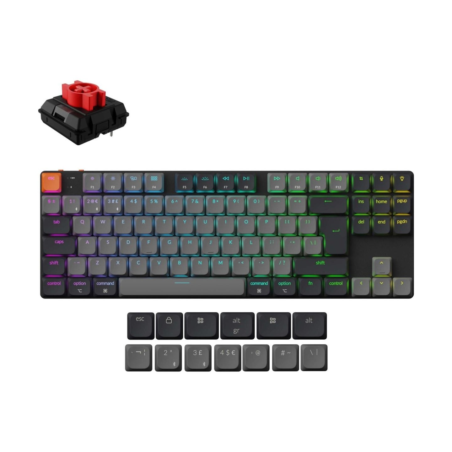 Keychron KEYBOARD WRL K1/BLACK K1X-A1 KEYCHRON