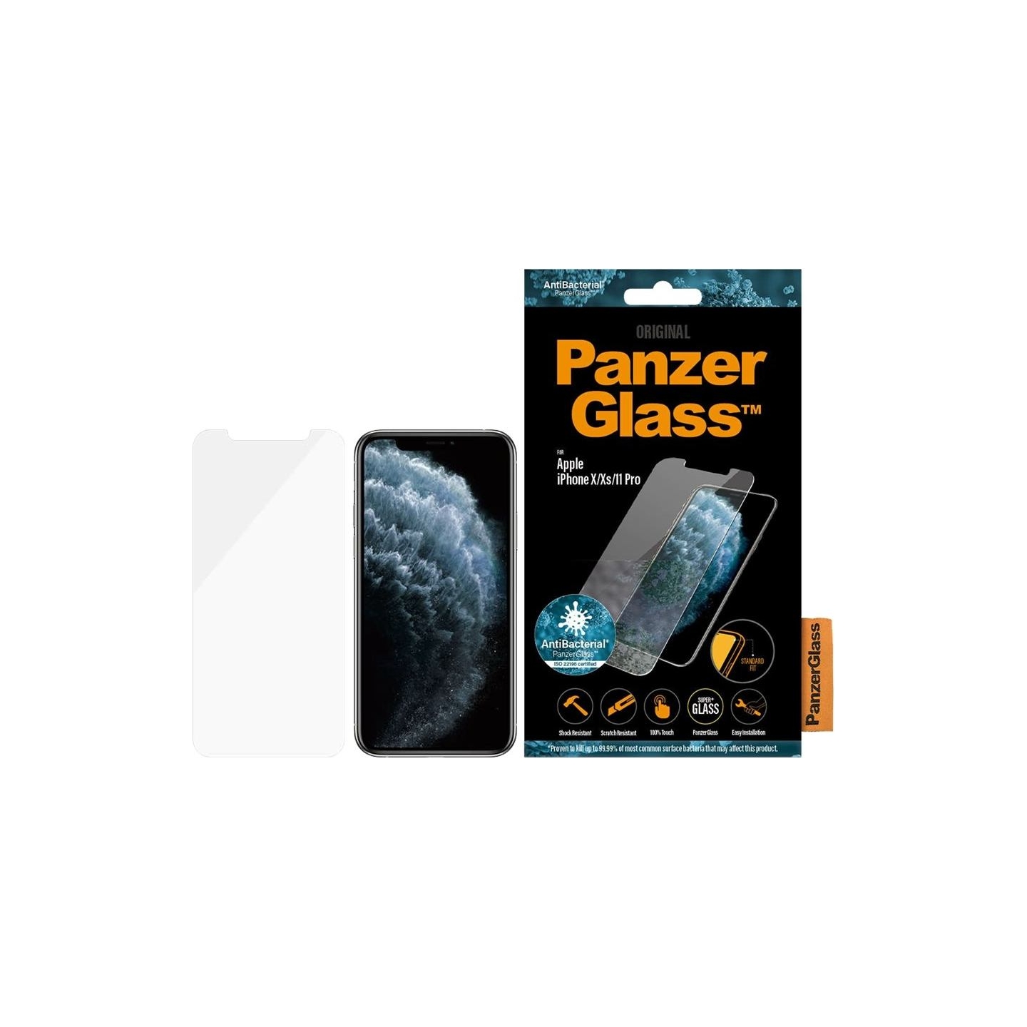 Panzerglass | 2661 | Screen Protector | iPhone | X/XS | Tempered glass | Transparent
