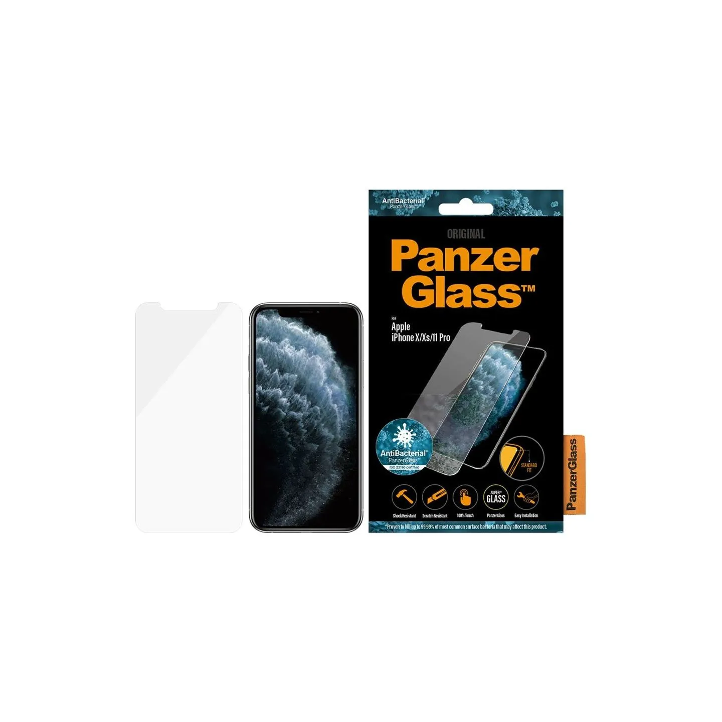 Panzerglass | 2661 | Screen Protector | iPhone | X/XS | Tempered glass | Transparent