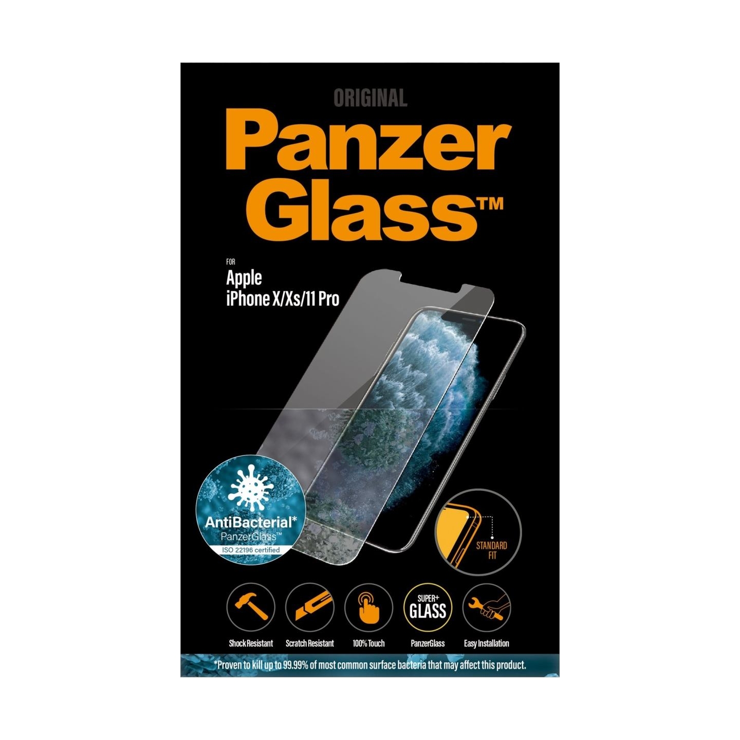 Panzerglass | 2661 | Screen Protector | iPhone | X/XS | Tempered glass | Transparent