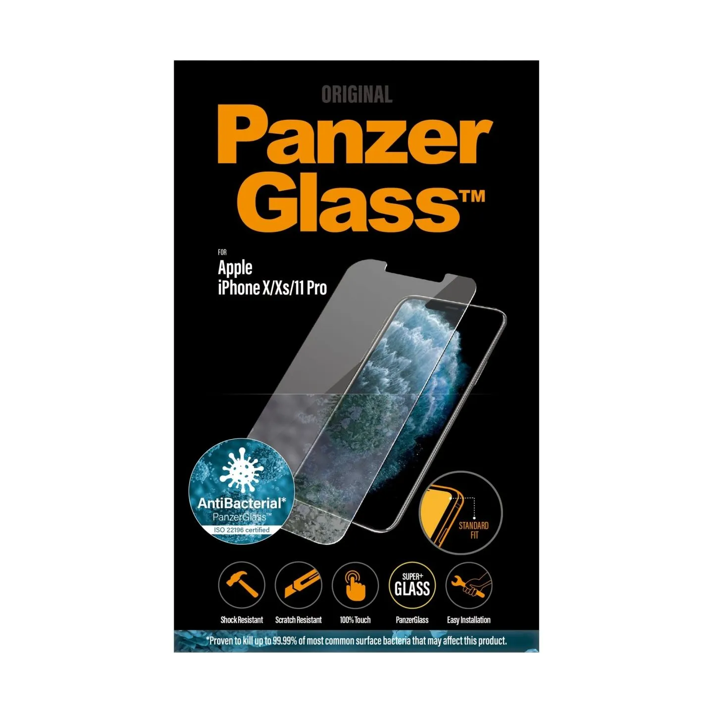 Panzerglass | 2661 | Screen Protector | iPhone | X/XS | Tempered glass | Transparent