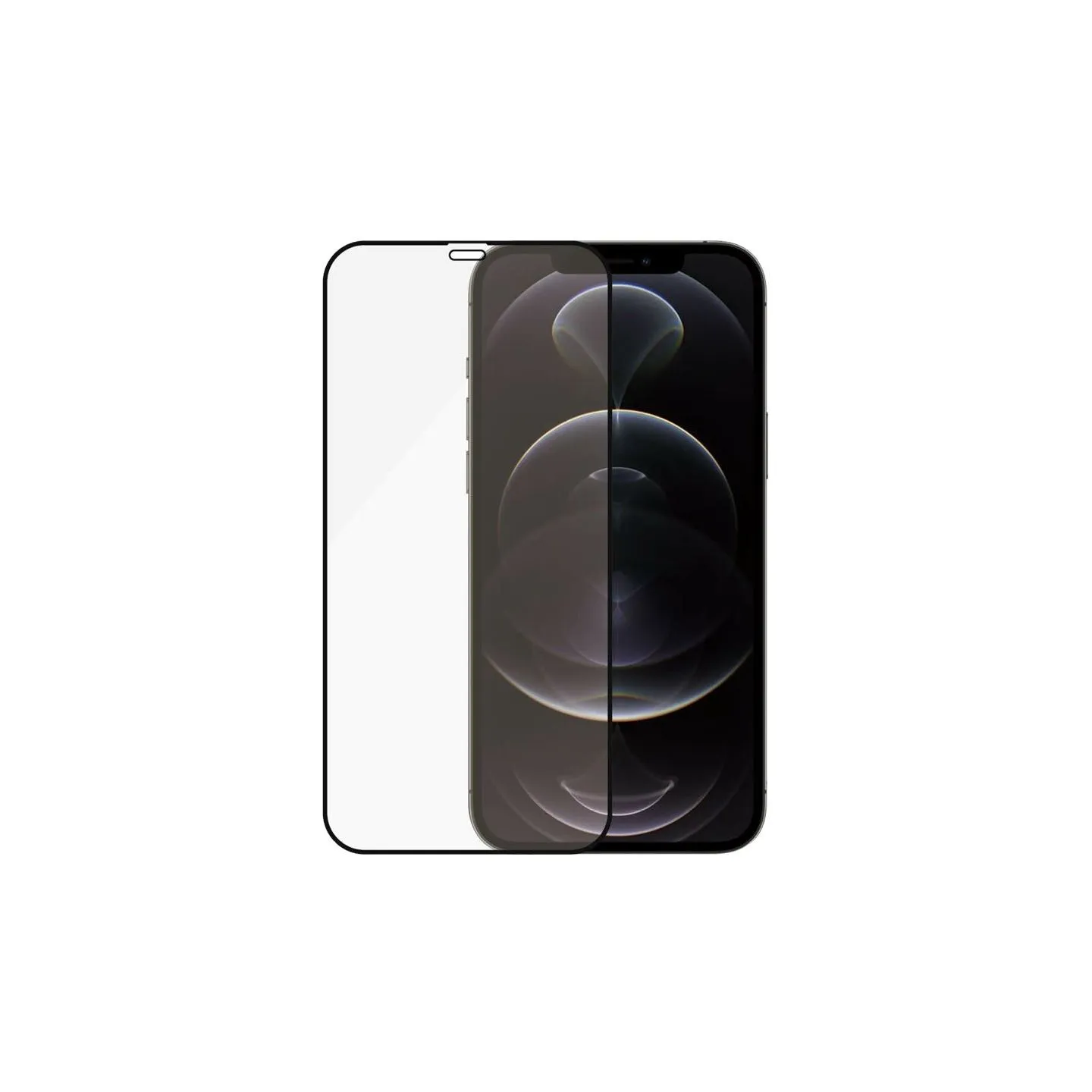 Panzerglass | Apple | For iPhone 12/12 Pro | Glass | Black | 100% touch; The coating is non-toxic | Case Friendly