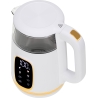 Adler Kettle with LED Display | AD 1305 | Electric | 2200 W | 1.7 L | Plastic | 360° rotational base | White/Gold