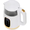Adler Kettle with LED Display | AD 1305 | Electric | 2200 W | 1.7 L | Plastic | 360° rotational base | White/Gold