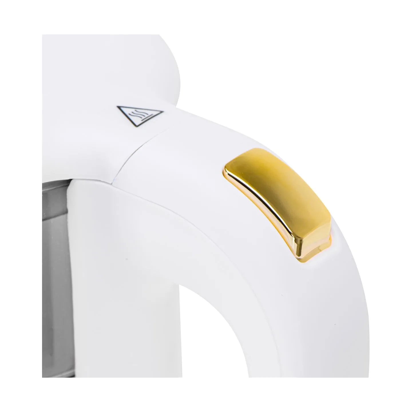 Adler Kettle with LED Display | AD 1305 | Electric | 2200 W | 1.7 L | Plastic | 360° rotational base | White/Gold