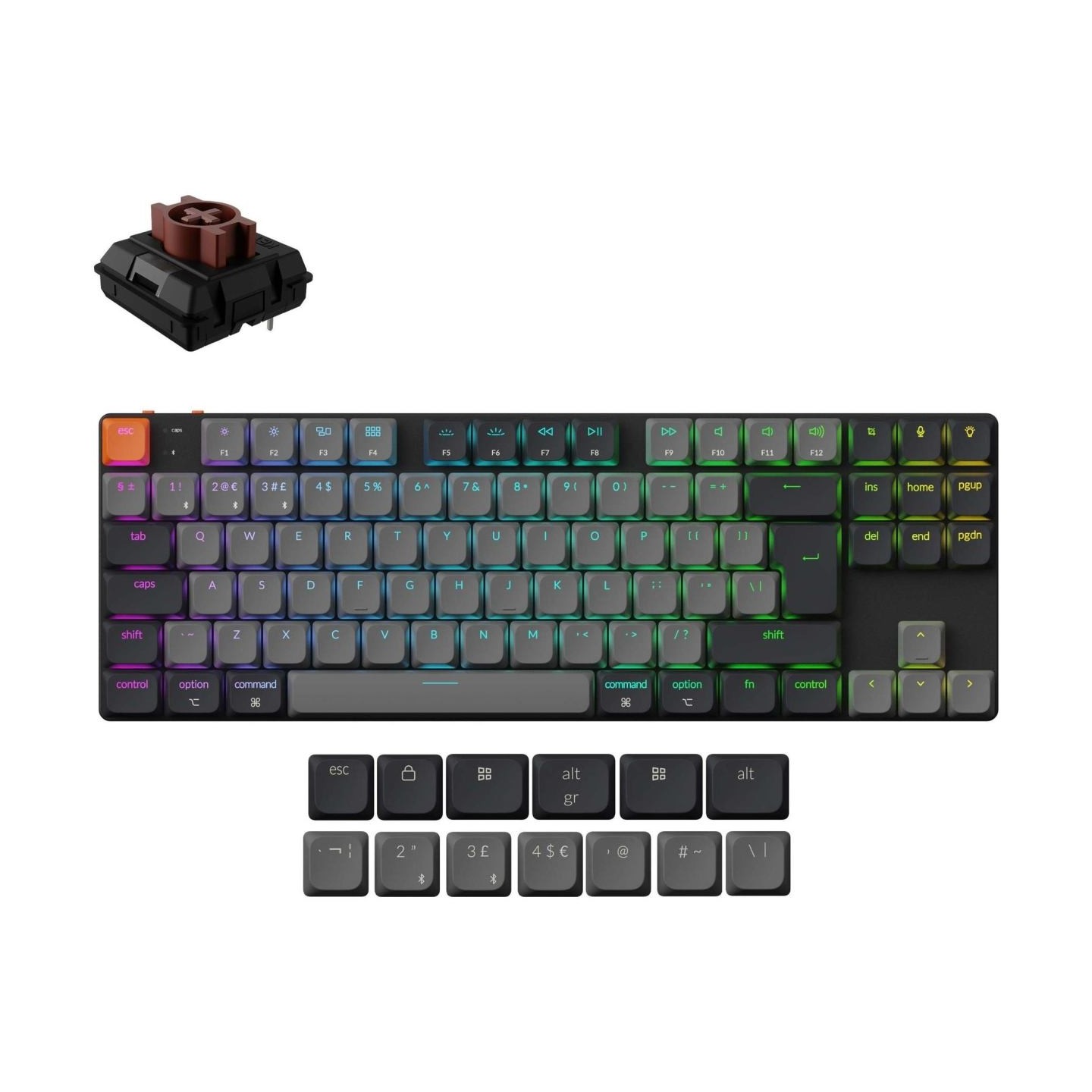 Keychron KEYBOARD WRL K1/BLACK K1X-A3 KEYCHRON