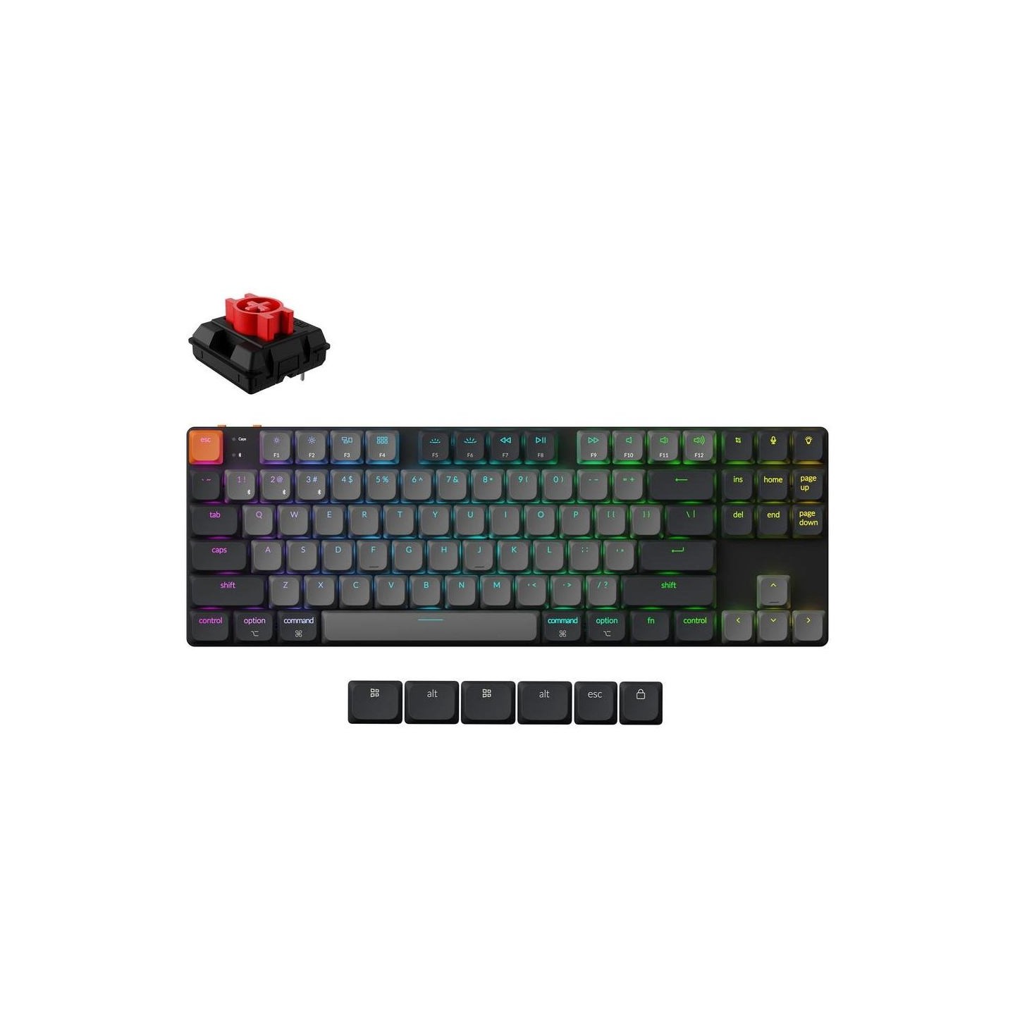 Keychron KEYBOARD WRL K1 RGB/BLACK K1X-B1 KEYCHRON