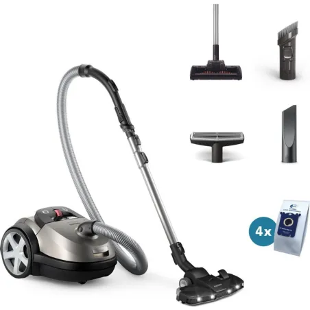 Philips Vacuum Cleaner|PHILIPS|Cordless|900 Watts|Capacity 4 l|Noise 75 dB|Black / Grey|Weight 5.3 kg|XD8152/12