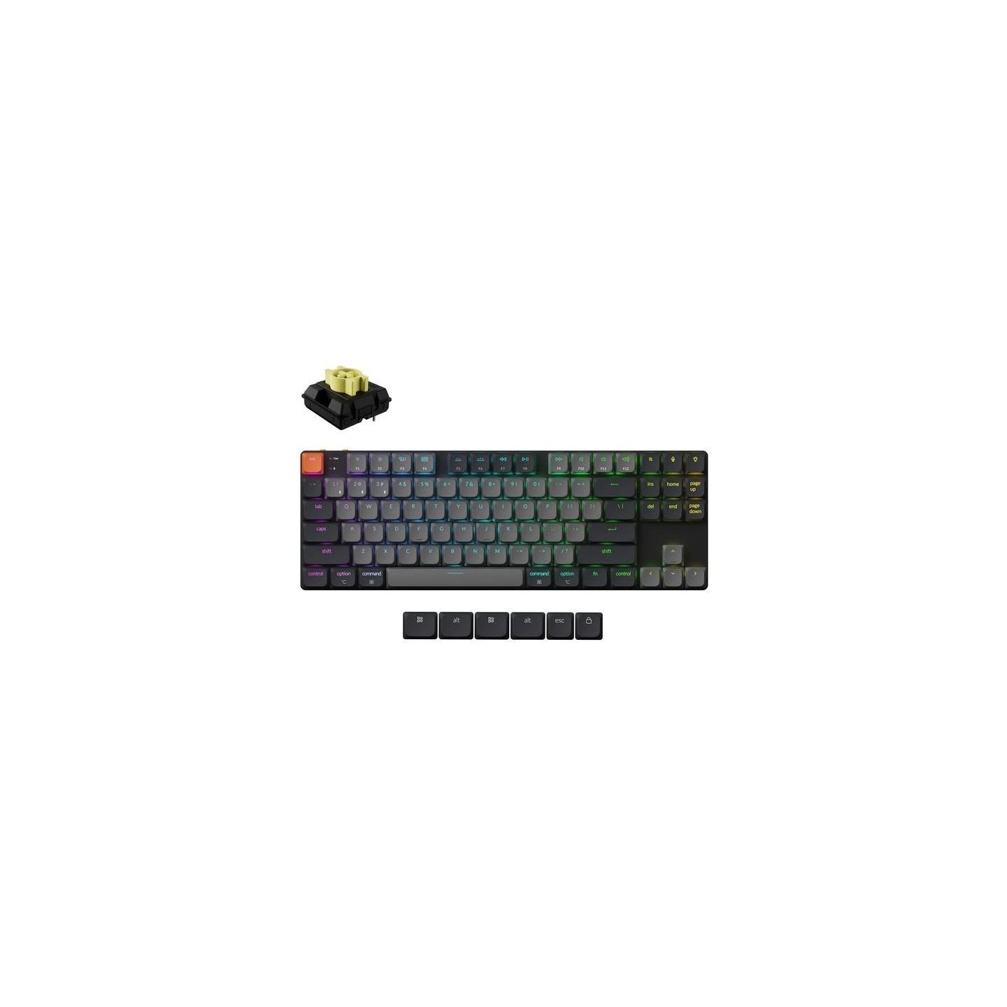 Keychron KEYBOARD WRL K1 RGB/BLACK K1X-B4 KEYCHRON