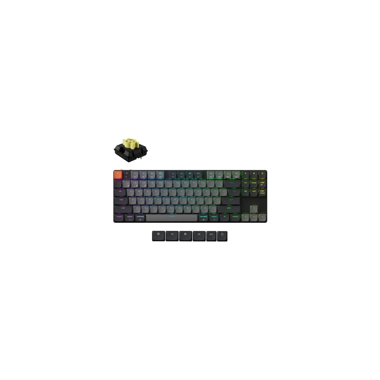 Keychron KEYBOARD WRL K1 RGB/BLACK K1X-B4 KEYCHRON