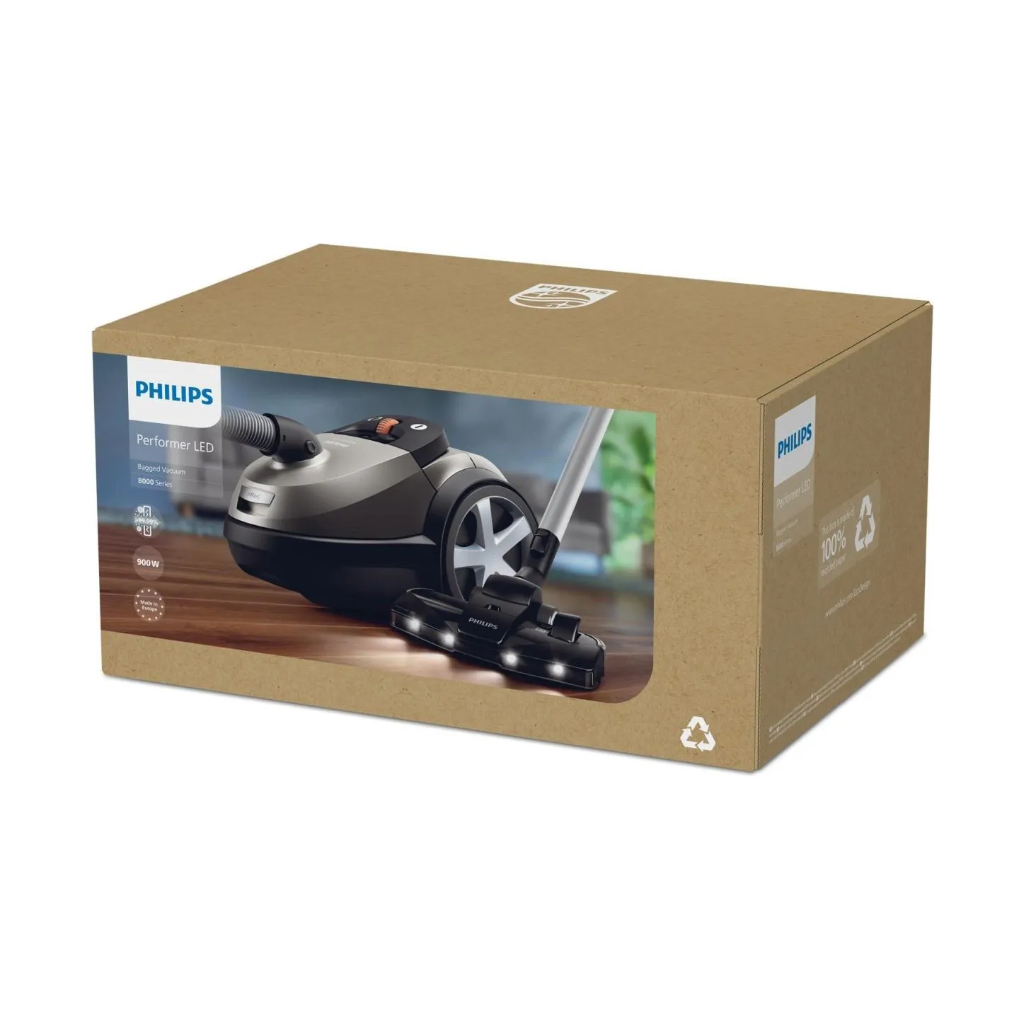 Philips Vacuum Cleaner|PHILIPS|Cordless|900 Watts|Capacity 4 l|Noise 75 dB|Black / Grey|Weight 5.3 kg|XD8152/12