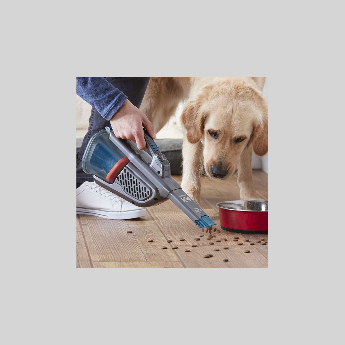Black & Decker Vacuum Cleaner | BHHV320B-QW | Cordless operating | Handheld | 12 V | Operating time (max) 20 min | Gray/Blue