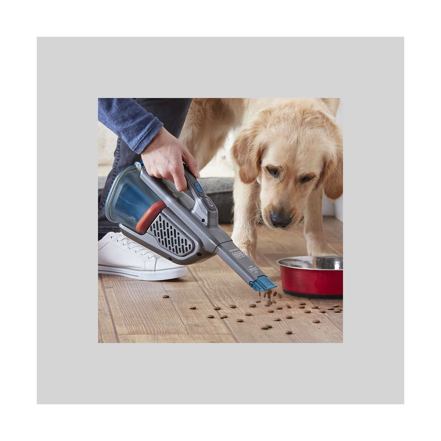 Black & Decker Vacuum Cleaner | BHHV320B-QW | Cordless operating | Handheld | 12 V | Operating time (max) 20 min | Gray/Blue