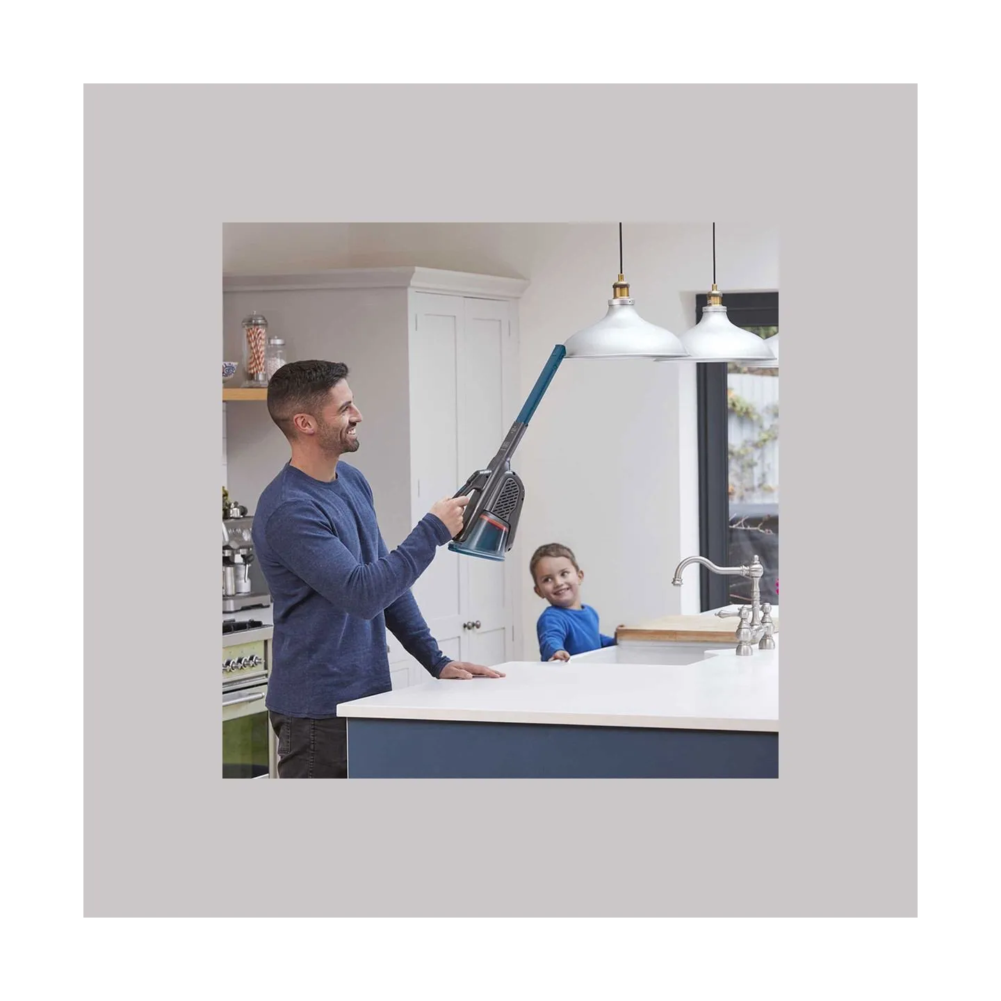 Black & Decker Vacuum Cleaner | BHHV320B-QW | Cordless operating | Handheld | 12 V | Operating time (max) 20 min | Gray/Blue