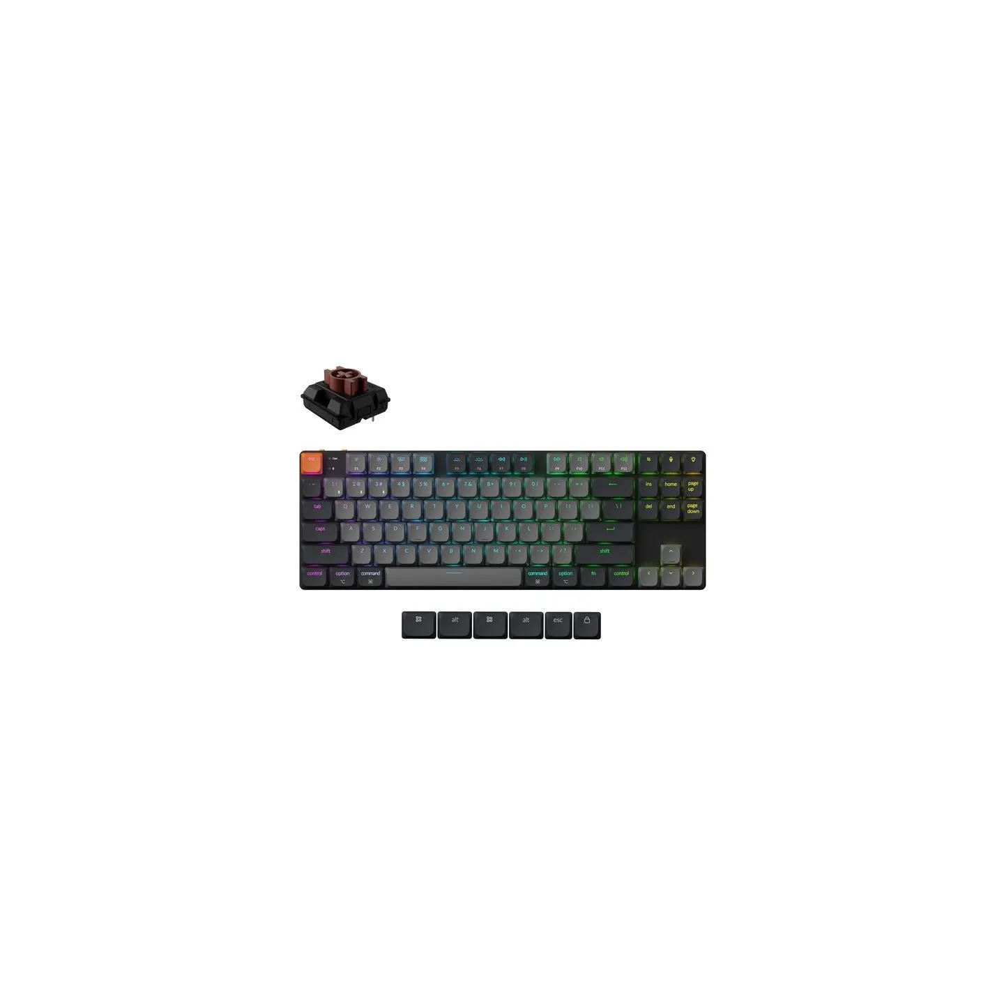 Keychron KEYBOARD WRL K1 RGB/BLACK K1X-B3 KEYCHRON