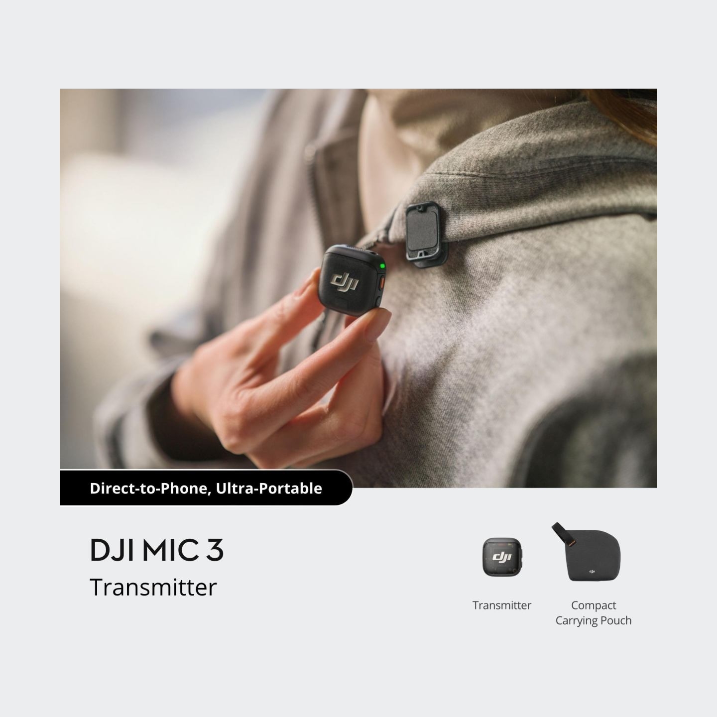 DJI CAMERA ACC MIC 3 TRANSMITTER/CP.RN.00000478 DJI