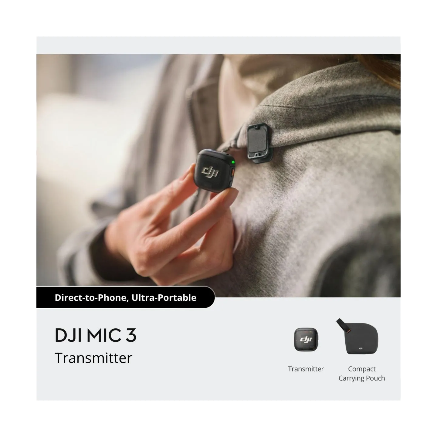 DJI CAMERA ACC MIC 3 TRANSMITTER/CP.RN.00000478 DJI