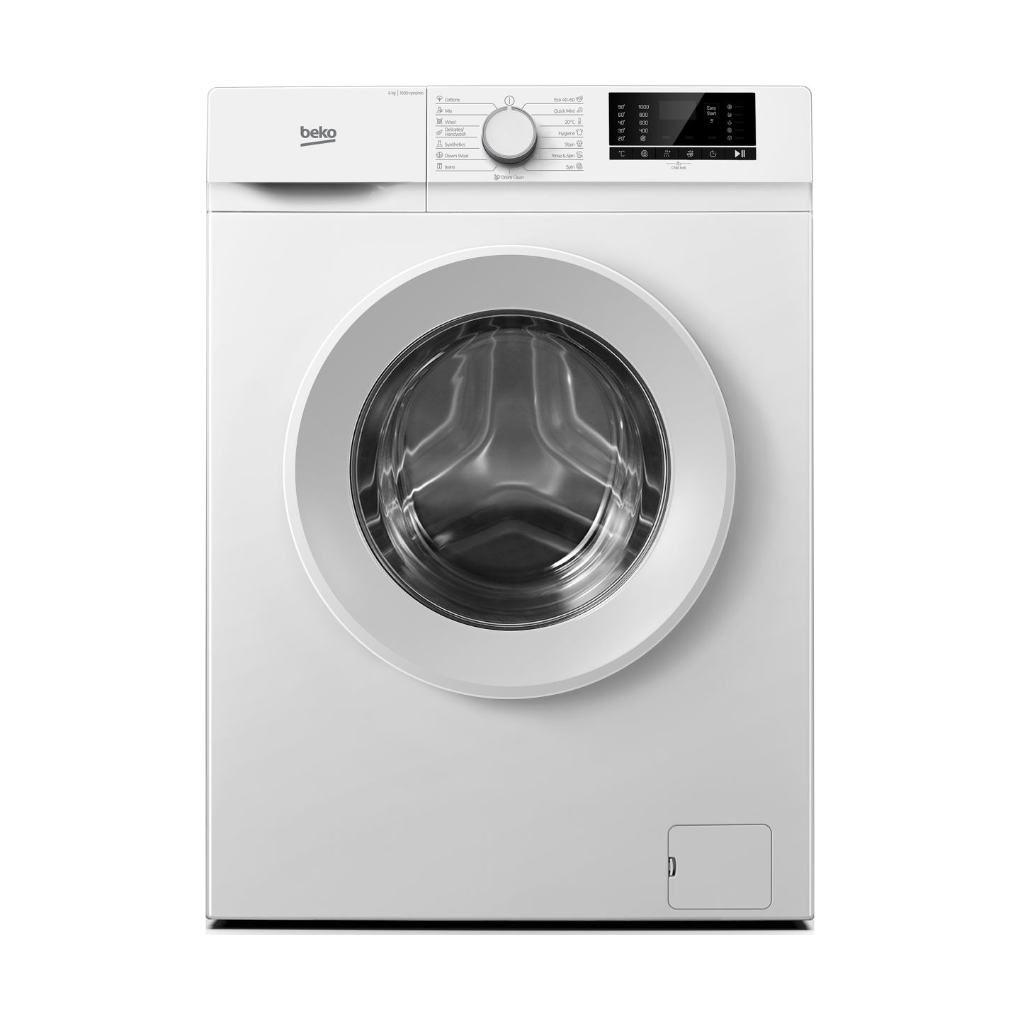 Beko Washing machine B1WFK2604WEE, 6 kg, Energy class D, 1000 rpm, Depth 45 cm / B1WFK2604WEE