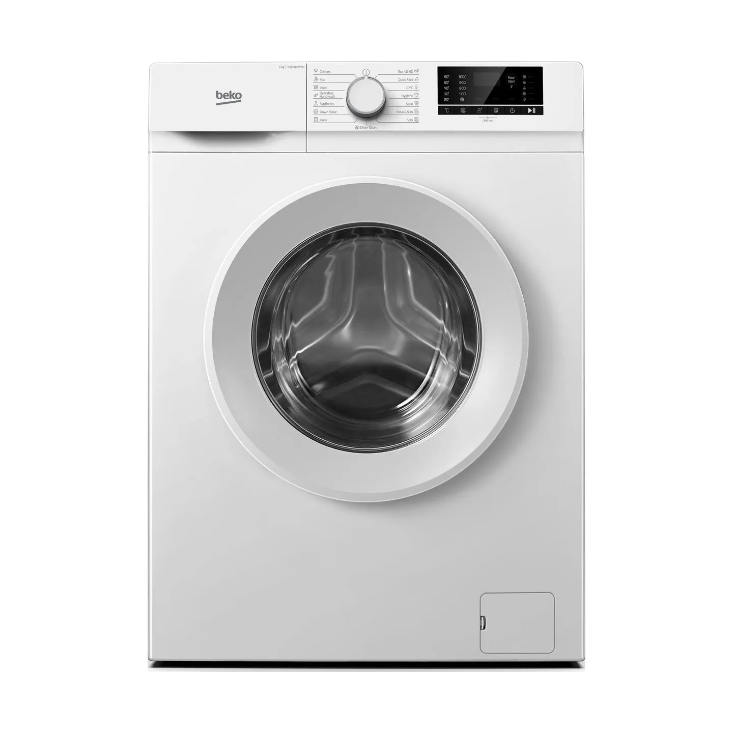 Beko Washing machine B1WFK2604WEE, 6 kg, Energy class D, 1000 rpm, Depth 45 cm / B1WFK2604WEE