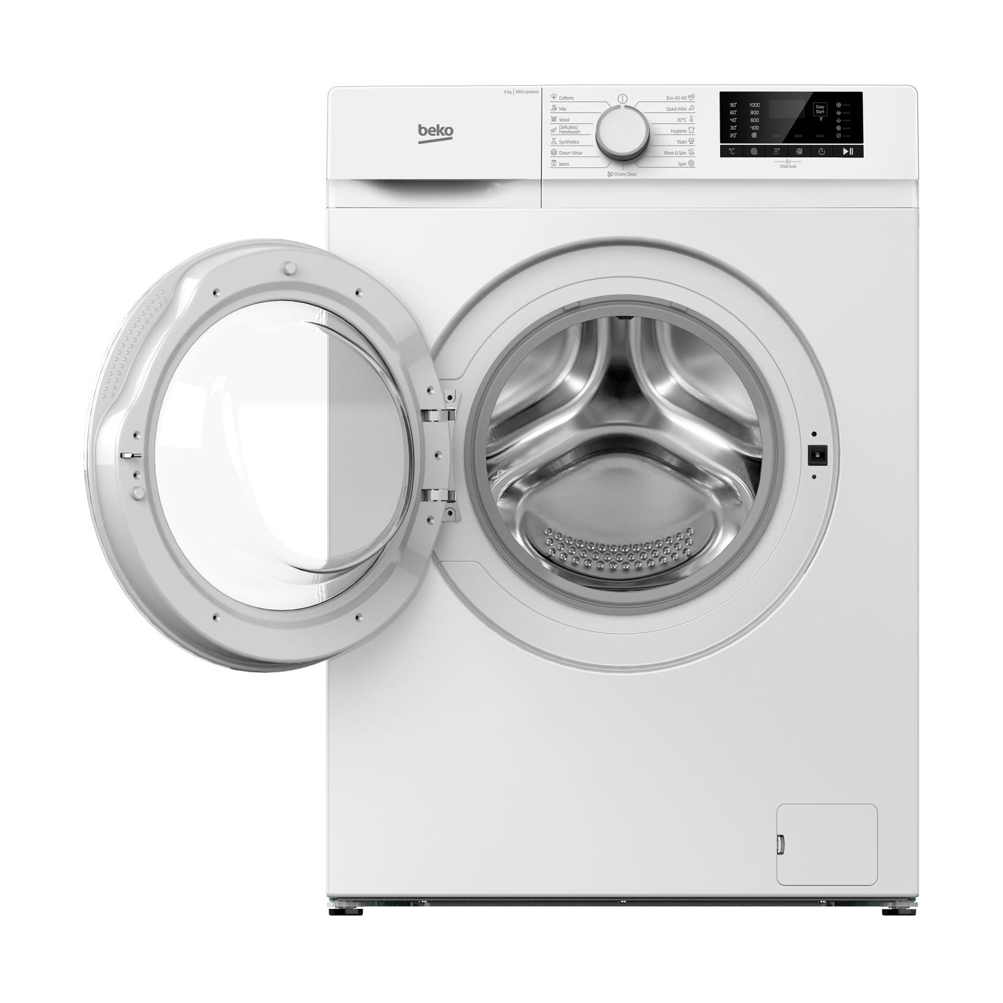 Beko Washing machine B1WFK2604WEE, 6 kg, Energy class D, 1000 rpm, Depth 45 cm / B1WFK2604WEE