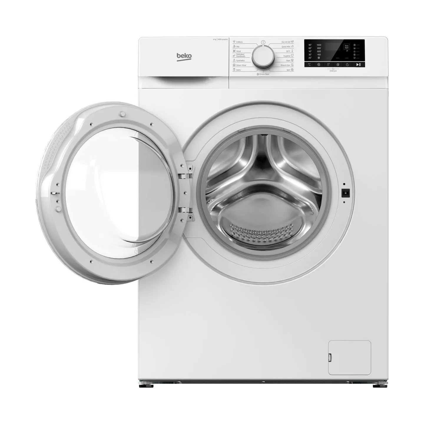 Beko Washing machine B1WFK2604WEE, 6 kg, Energy class D, 1000 rpm, Depth 45 cm / B1WFK2604WEE